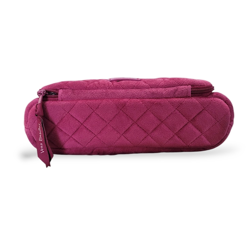 Vera Bradley Majestic Magenta Velvet Compact Organizer Cosmetic Bag - Picture 10 of 10